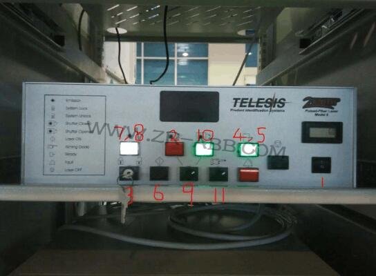Telesis TMC420/TMC470打標(biāo)機(jī)控制器開(kāi)機(jī)操作步驟